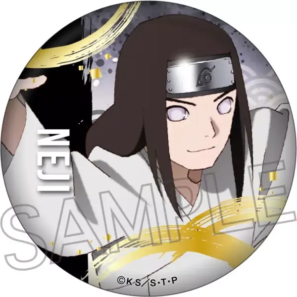 Badge Binz Hyuga Screw Foil-Pressed Can Naruto Shippuden F/S-M503 from japan Rar