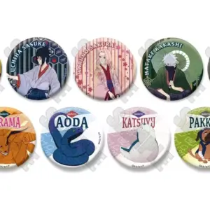 Badge Bins All 9 Types Set Naruto Shippuden Kirakira Can Collection Hyakumonogat