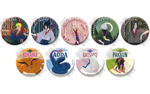 Badge Bins All 9 Types Set Naruto Shippuden Kirakira Can Collection Hyakumonogat