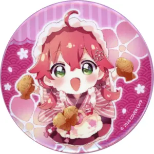 Badge Bins Sakura Miko Mini Character/Sakura In The Back Virtual Youtuber Hololi