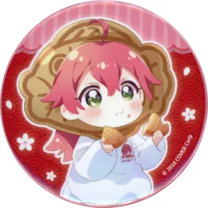 Badge Bins Sakura Miko Mini Character/Taiyaki On The Head Virtual Youtuber Holol