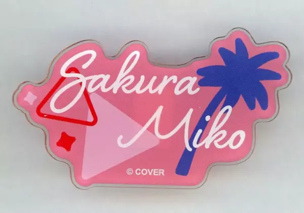 Badge Bins Sakura Miko Acrylic Name Virtual Youtuber Hololive Super Expo 2024 F/