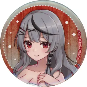Badge Binz Sakasha Kuroe Flo-Up Ver. Virtual Youtuber Hololive Gokurakuyu Raku S