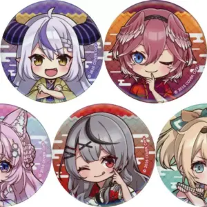 Badge Bin'S 5-Type Set Virtual Youtuber Hololive Gokurakuyu Raku Spa Collaborati