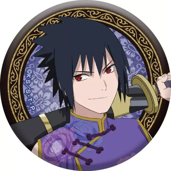 Badge Bins Uchiha Sasuke Naruto Shippuden Original Can Collection Costume Ver. F