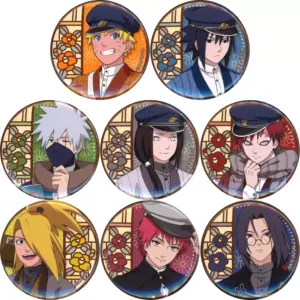 Badge Binz Normal 8-Type Set Naruto Shippuden Shosei Theme Tsutaya Pop Up Shop T