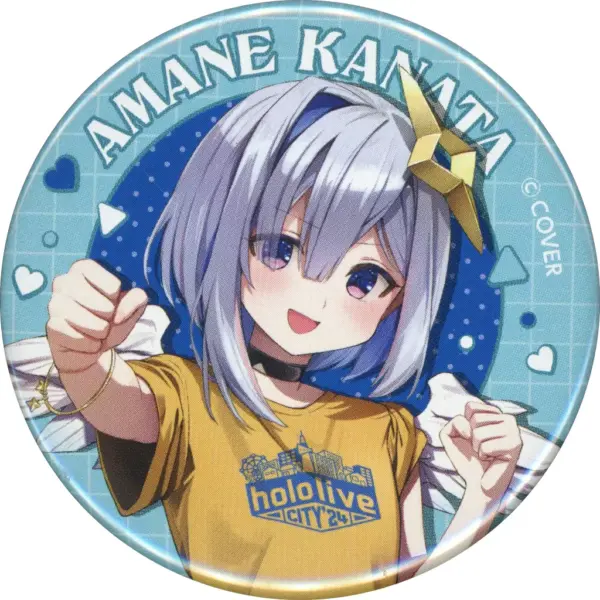 Badge Bins Amane Kanata Virtual Youtuber Hololive City 24 In Hirakata Park Can F