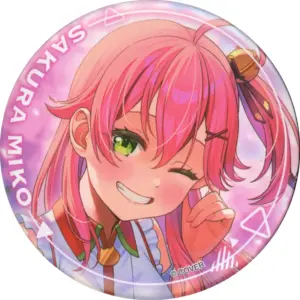 Badge Bins Sakura Miko -Art Selection-/One Eye Close Virtual Youtuber Hololive S