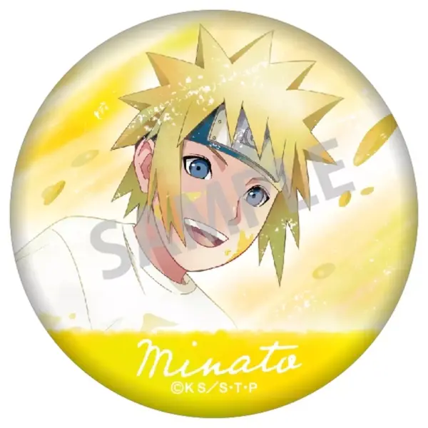Badge Binz Namikaze Minato Naruto Shippuden Trading Can Paint Kamiani Touch F/S-