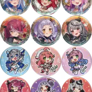 Badge Bins All 12 Types Set Virtual Youtuber Hololive Magical Girl Hollowitch Ra