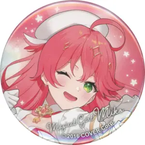 Badge Bins Sakura Miko Magical Girl Miko/Normal Ver. Virtual Youtuber Hololive H