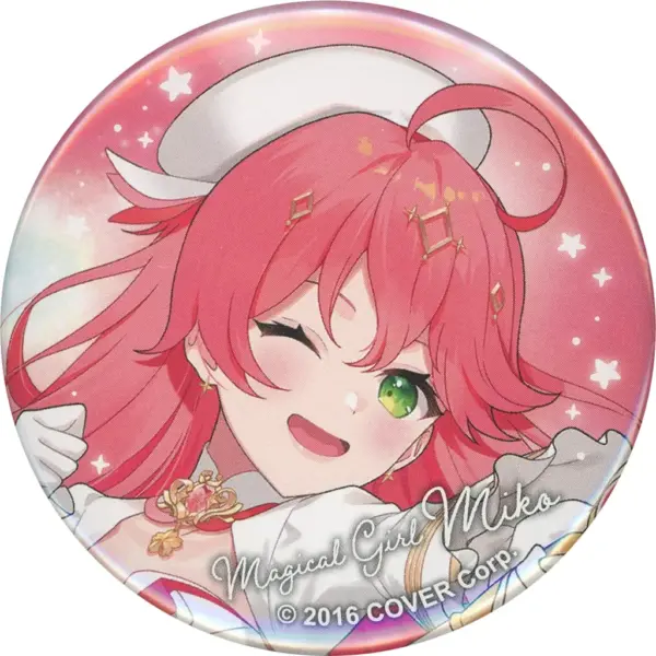 Badge Bins Sakura Miko Magical Girl Miko/Normal Ver. Virtual Youtuber Hololive H