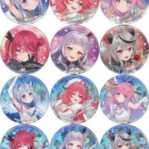 Badge Binz All 12 Types Set Virtual Youtuber Hololive Magical Girl Hololitch Exh