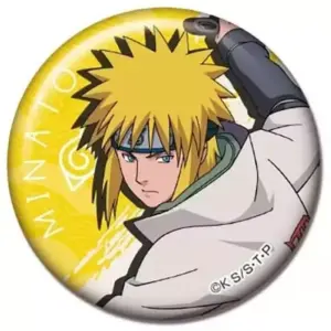 Badge Binz Namikaze Minato A Naruto Shippuden Can B Box F/S-M503 from japan Rare