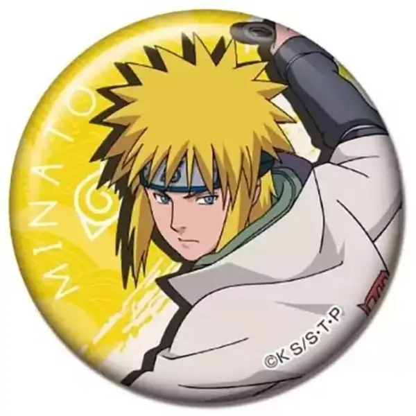 Badge Binz Namikaze Minato A Naruto Shippuden Can B Box F/S-M503 from japan Rare