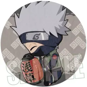 Badge Binz Hatake Kakashi Naruto Shippuden Trading Japanese Paper-Style Can Gyug