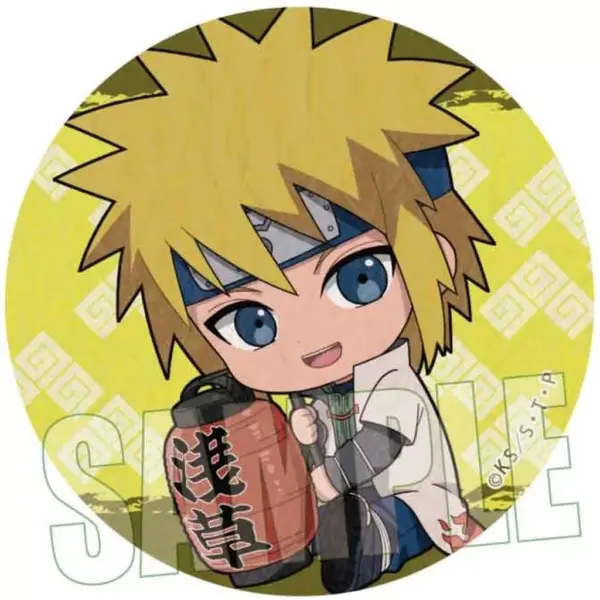 Badge Binz Namikaze Minato Naruto Shippuden Trading Japanese Paper-Style Can Gyu