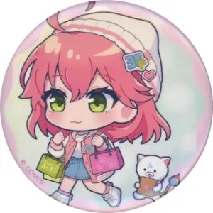 Badge Bins Sakura Miko Knitted Hat Ver./Mini Character/Walking Virtual Youtuber