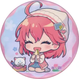 Badge Bins Sakura Miko Knitted Hat Ver./Mini Character/Sitting Virtual Youtuber