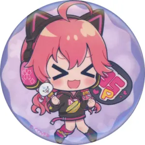 Badge Bins Sakura Miko Parker Ver./Mini Character/Stand Virtual Youtuber Hololiv