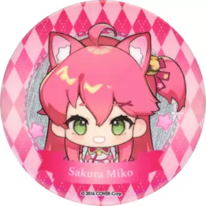 Badge Bins Sakura Miko Foil Stamping Virtual Youtuber Hololive Meet Taipei Pop U