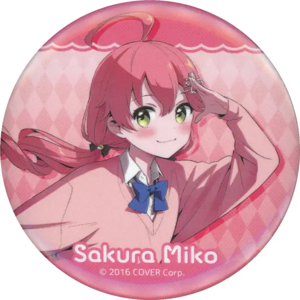 Badge Bins Sakura Miko Uniform Virtual Youtuber Hololive Knowledge Study Group S