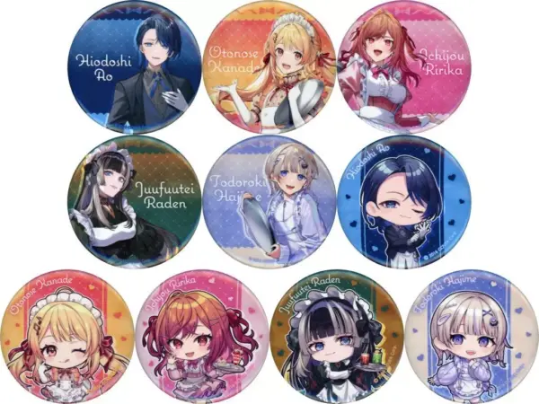 Badge Bin'S All 10 Types Set Virtual Youtuber Hololive Regloss Ultra Verybar Swe