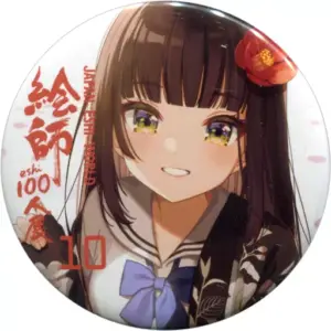 Badge Pins Shigureui Illustrations 100 Artists Exhibition 10 Can F/S-M503 from j