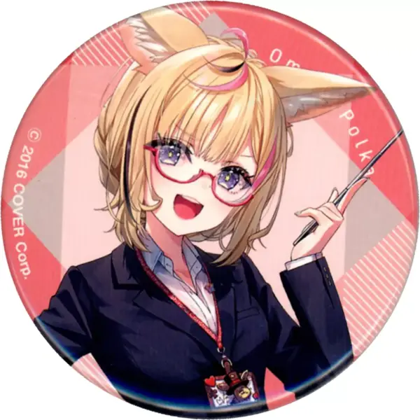 Badge Bins Omaru Polka Virtual Youtuber Hololive Shiranui Construction Haneda Ai