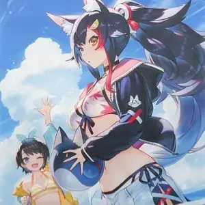 Tapestry C.Ogami Mio B2 Summer Virtual Youtuber C96 Goods F/S-M503 from japan Ra