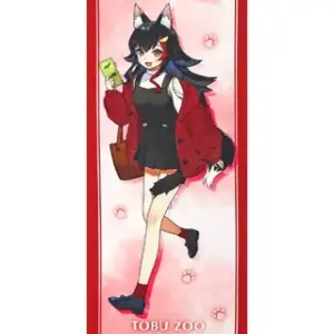 Tapestry Ogami Mio Mini Virtual Youtuber Hololive Tobu Zoo F/S-M503 from japan R