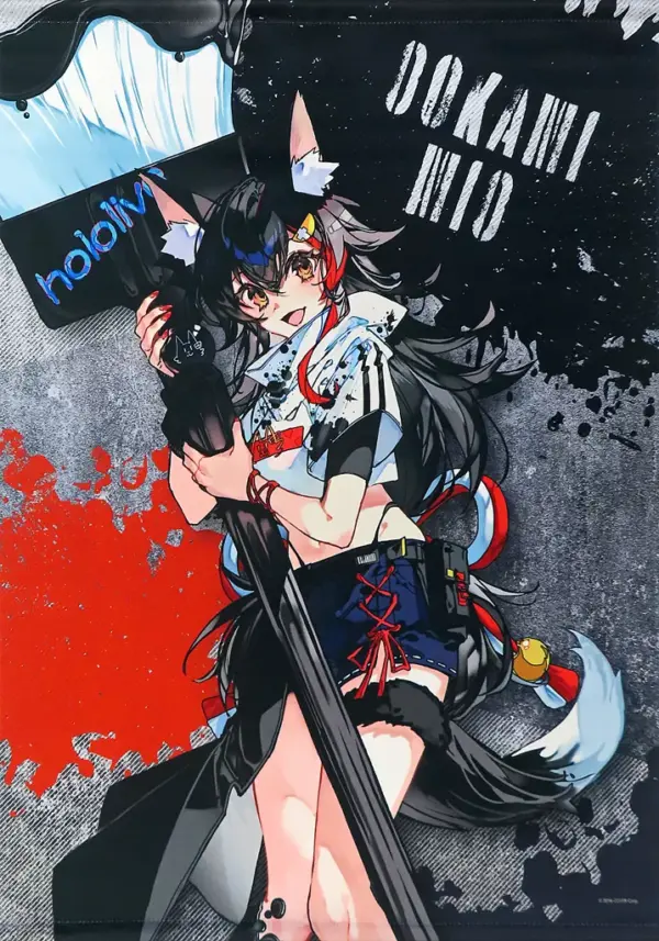 Tapestry Ogami Mio B2 Virtual Youtuber Hololive Aeon Black Friday F/S-M503 from
