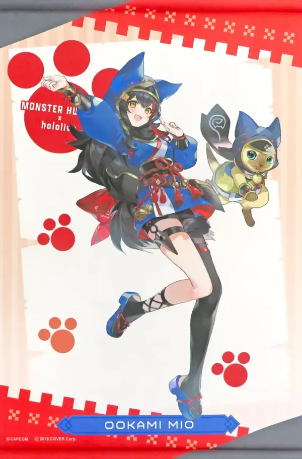 Tapestry Ogami Mio Kamura Equipped Otomo Airu Virtual Youtuber Hololive Monster
