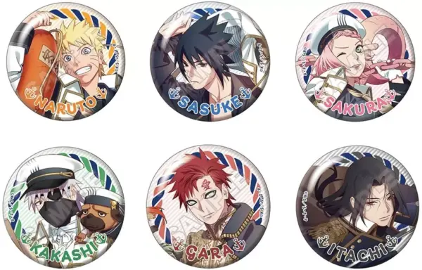 Badge Bins Box Naruto Shippuden Can Marine Look F/S-M503 from japan Rare  Good c