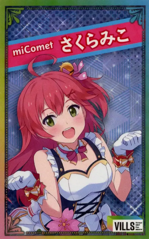 Character Card Sakura Miko Virtual Youtuber Unit Fes. Vills Trading Webpon Only