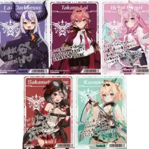 Character Cards Set Of 5 Types, Message-Included Bromide Virtual Youtuber Hololi