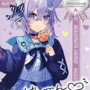 Character Card Nekomata Okayuka Original Virtual Youtuber Hololive Family Mart R