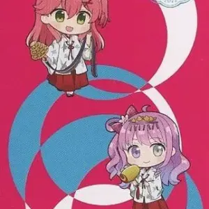 Character Card Sakura Miko Himemori Luna Shrine Maiden Costume Hololive Virtual