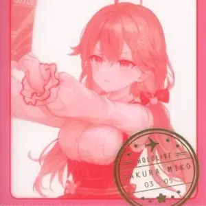 Character Card Sakura Miko Foil Stamping / Virtual Youtuber Hololive Trading Cle