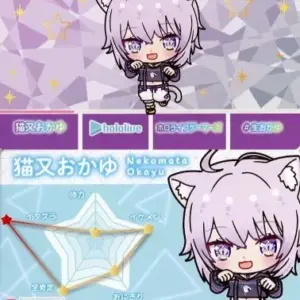 Character Card Nekomata Okayuka Normal Virtual Youtuber Hololive Carddass F/S-S5