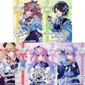 Character Cards Set Of 5 Original Virtual Youtuber Hololive Family Mart Return H