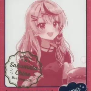 Character Card Sakasha Kuroe One Color/Foil Stamping Virtual Youtuber Hololive T