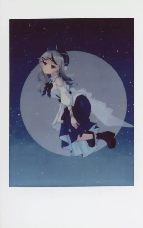 Character Card Sakasha Kuroe Cheki Cd Virtual Youtuber Hololive Blue Journey / D