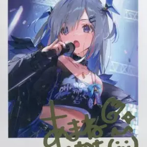 Character Card Amane Kanata A Foil-Pressed, Signature Ds Mile Original Cheki-Sty