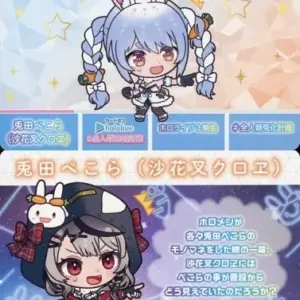 Character Cards Sakasha Kuroe Usada Pekora Virtual Youtuber Hololive Carddass Vo