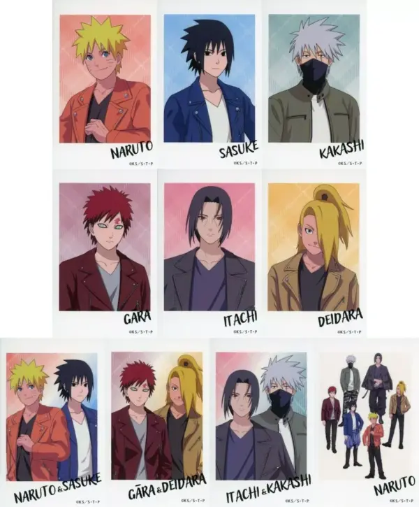 Character Card Set Of 10 Types Naruto Shippuden Pop Up Shop In The Shibuya Souve
