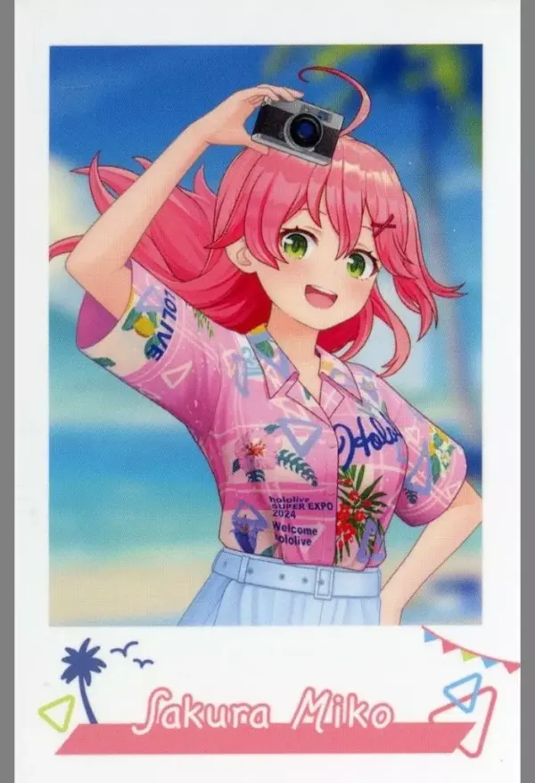 Character Card Sakura Miko Virtual Youtuber Hololive Super Expo 2024 Random Chek