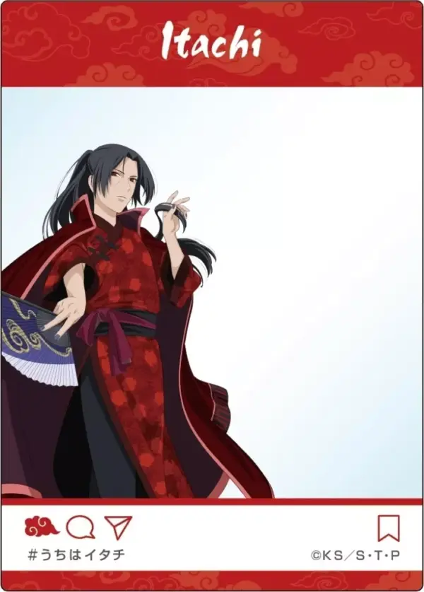 Character Card Uchiha Itachi Naruto Shippuden Original Sns-Style Clear Collectio