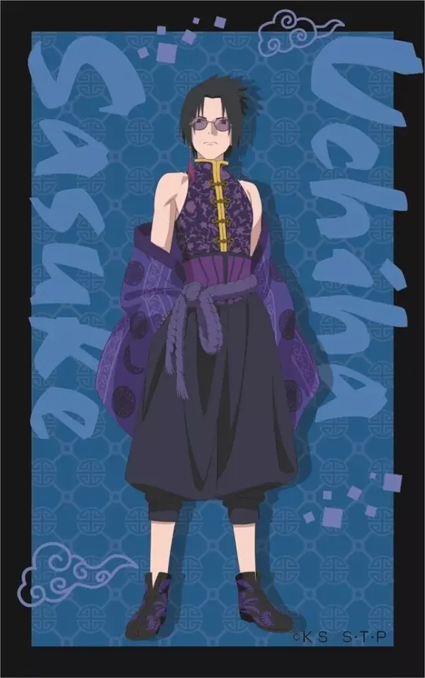 Character Card B. Uchiha Sasuke Naruto Shippuden Original Mini Photo Collection