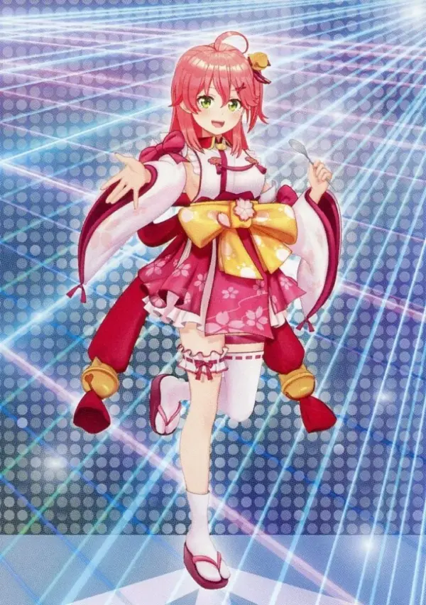 Character Card Sakura Miko Shrine Maiden Costume Original Virtual Youtuber Holol